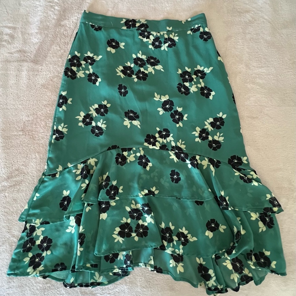 Modcloth More than Reputable Floral Midi Skirt